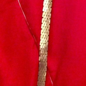 Silver Metal Fish Scale Waist Belt